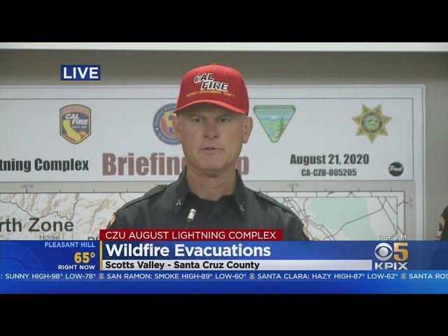 CZU COMPLEX LIGHTNING FIRE: Cal Fire gives Friday morning update on wildfire rages in Santa Cruz Mou