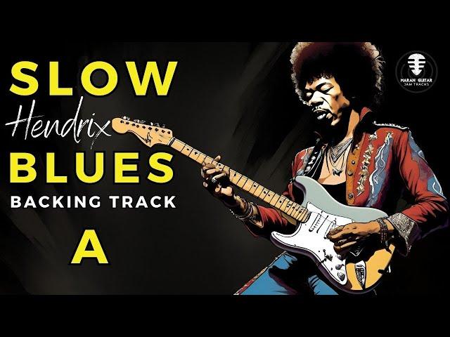 Can You Really Sound Like HENDRIX with this SLOW BLUES Backing Track in A?