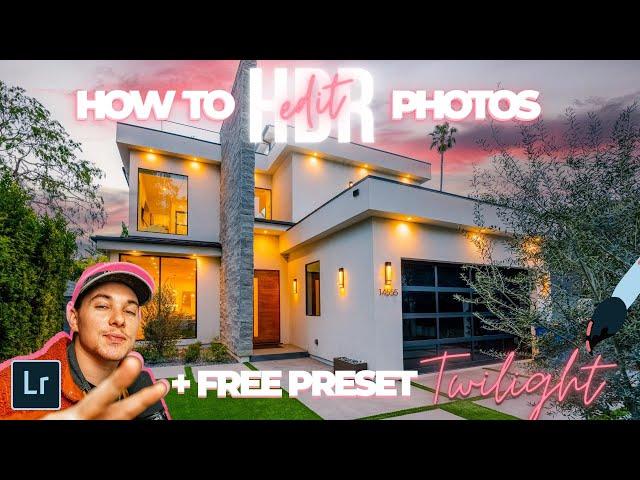 How To Edit Luxury Twilight Photos for Real Estate In Lightroom (+ FREE PRESET)