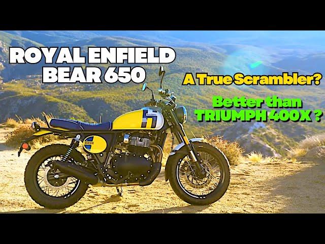 New Royal Enfield Bear 650 | Better than Scrambler 400X ? | How Different from Interceptor ?