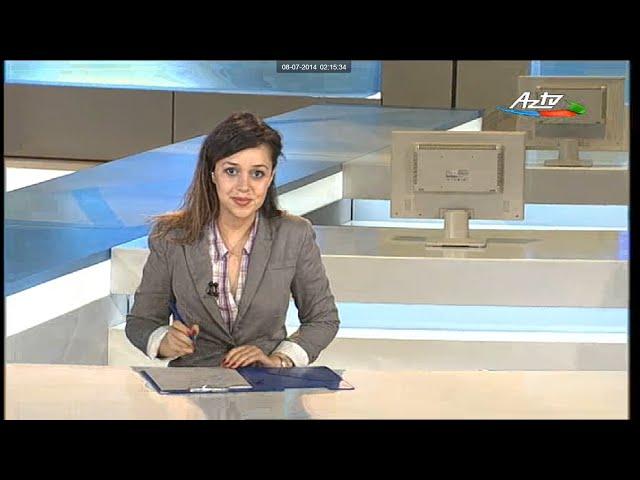 Daily English News on Azerbaijan National Television (AzTV) presented by Aysel Sultan