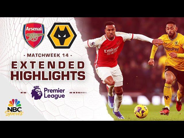 Arsenal v. Wolves | PREMIER LEAGUE HIGHLIGHTS | 12/2/2023 | NBC Sports