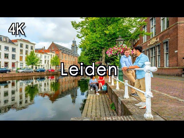 【4K】Leiden City,  Holland - Netherlands City Walking Tour -Leiden | 4k 60FPS UHD (ASMR)