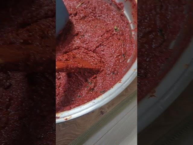 김치 만드는 중