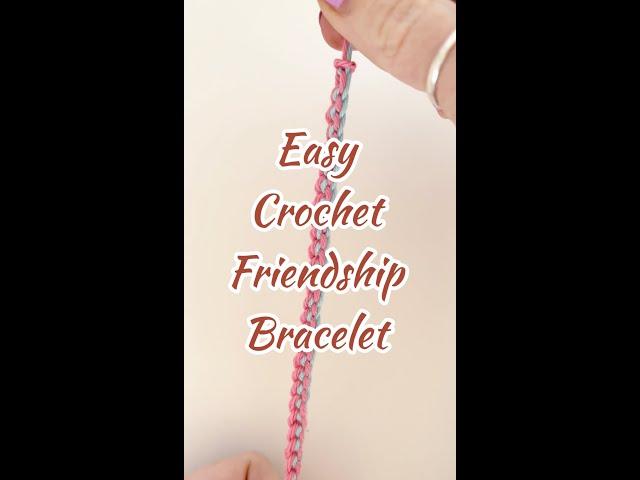 Quick & Easy Crochet Friendship Bracelet!