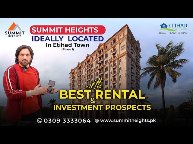 Book Apartments on Installments in Summit Heights Etihad Town Phase 1 03093333064