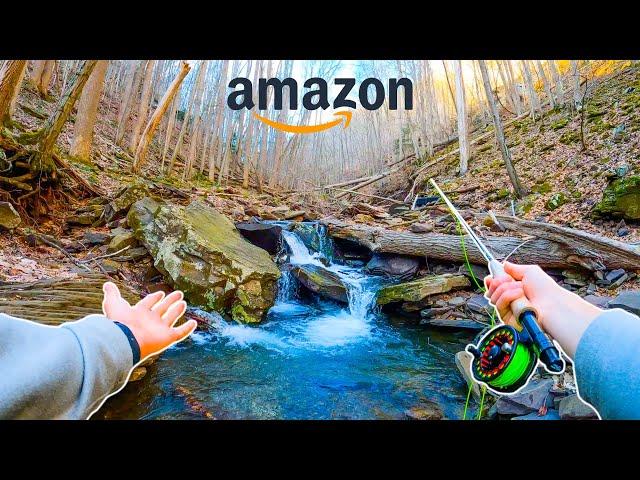 AMAZON FLY FISHING CHALLENGE || Fly Fishing For Beginners (Brook Trout)