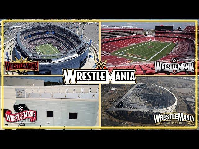 EVERY WWE WRESTLEMANIA STADIUM (1-37) (1985-2021) UPDATED