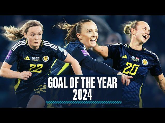 Scotland Women's Goal of the Year 2024 | Martha Thomas, Erin Cuthbert, Caroline Weir | SWNT