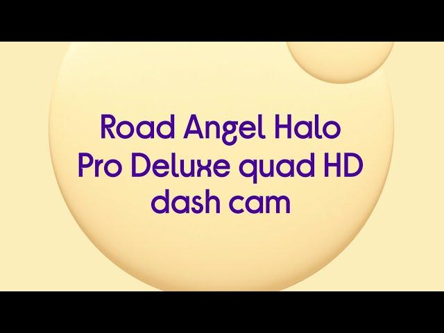 Road Angel Halo Pro Deluxe Quad HD Dash Cam - Black & Grey - Quick Look