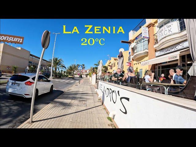 [4K] Beautiful️Sunny Monday Morning Walking Tour⎮La Zenia Beach to Zenia Boulevard, Costa Blanca 