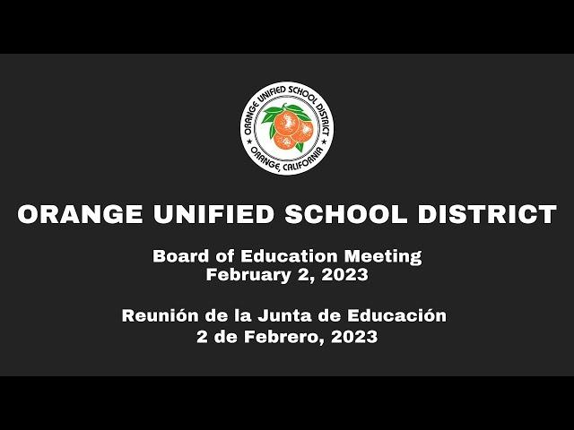 OUSD Board Meeting - February 2, 2023