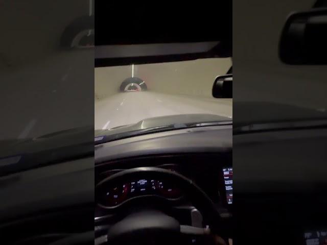 Late Night Straight Piped Hellcat Tunnel POV #hellcat #srt #viral #hellcatsrt #mopar #asmrsounds