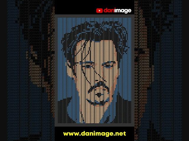 Johnny Depp Typography Art