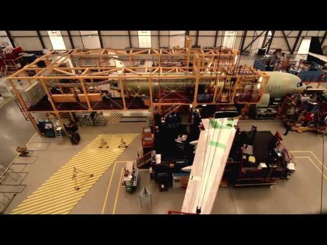 Airbus A320 Sharklets final assembly and first take off