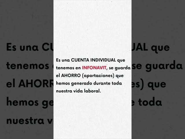 La Subcuenta de Vivienda del INFONAVIT