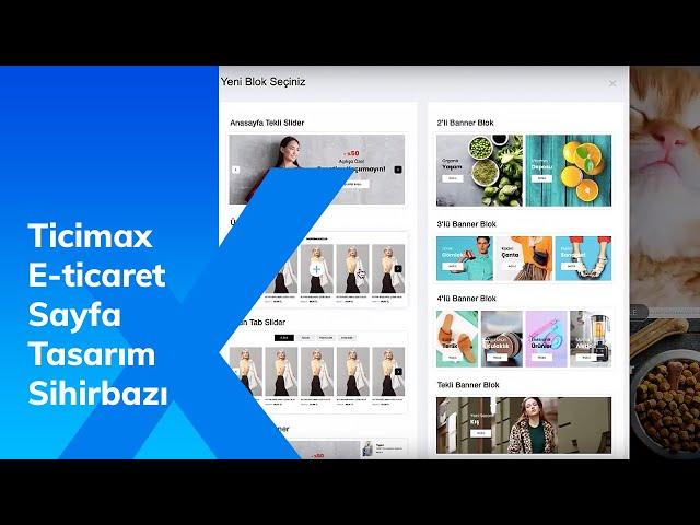 Ticimax E-ticaret Sayfa Tasarım Sihirbazı