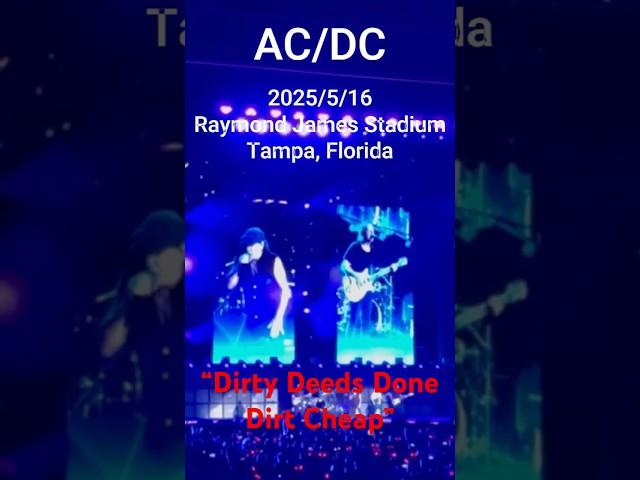 AC/DC (4K) “Dirty Deeds Done Dirt Cheap” TAMPA EXPLODES#acdc  #angus #brianjohnson #heavymetal