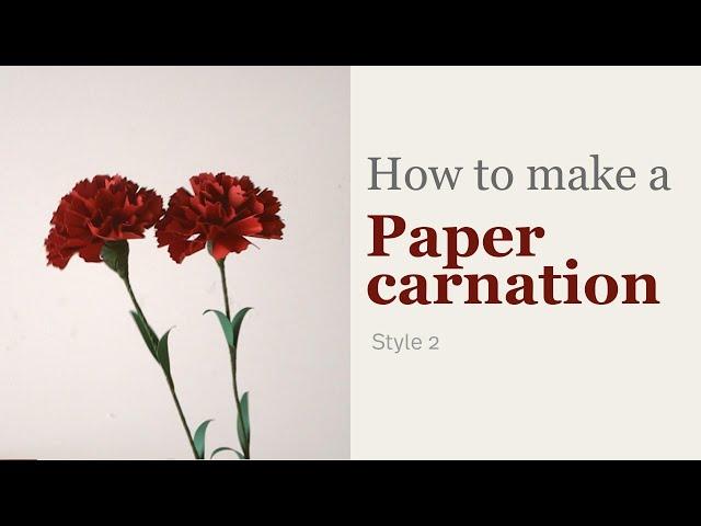 How to make a paper carnations by Deaney Weaney Blooms