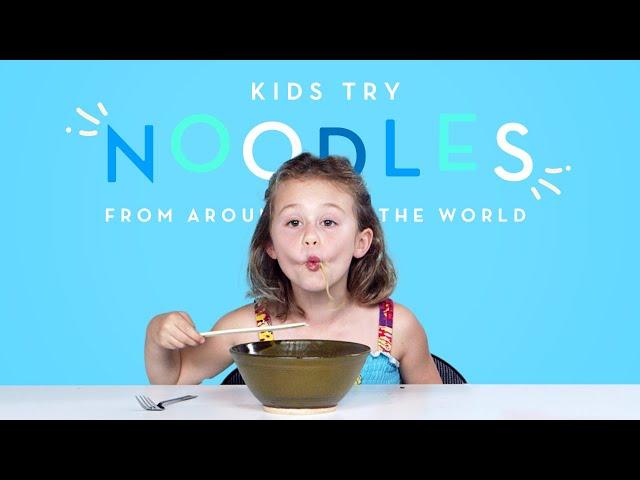 Kids Try Noodles from Around the World | Kids Try | HiHo Kids