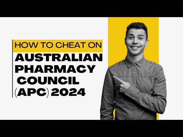 How to cheat on Australian Pharmacy Council (APC) 2024 by Pearson VUE.