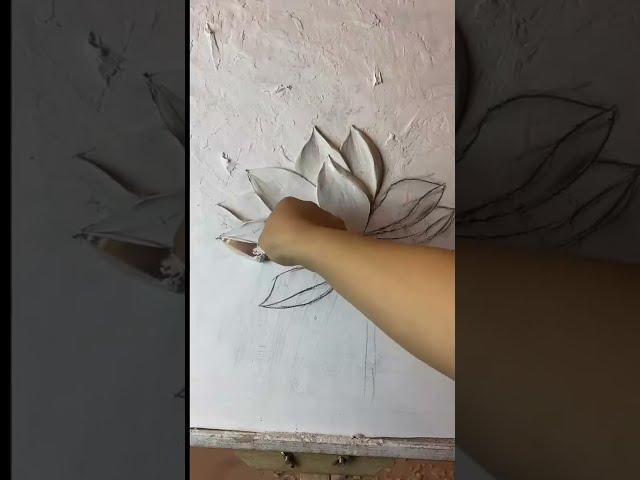 Plaster Flower  #home #decoration