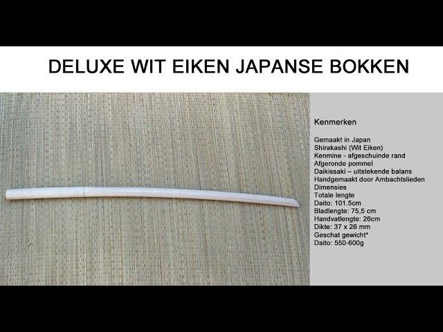 Deluxe Wit Eiken Japanse Bokken - Bokuto