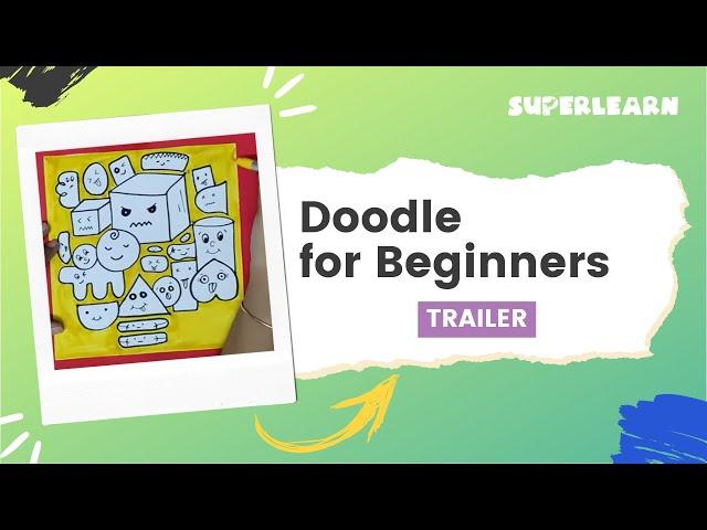 How to doodle | Shapes doodle for beginners | SuperLearn #Shorts