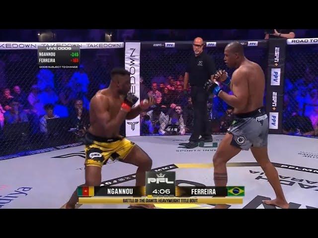 Francis Ngannou vs. Renan Ferreira - KO HIGHLIGHTS [ Extended ] | PFL: Battle of the Giants