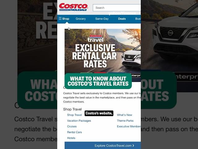 Costco has discounted travel rates: What to know #shorts