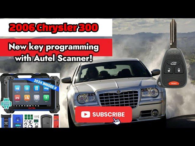 How to program blade key on a 2006 Chrysler 300 using autel IM608