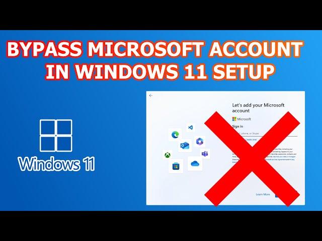 Bypass Microsoft Account Sign-in and Setup Windows 11 without Internet #Local #Windows11 #Account