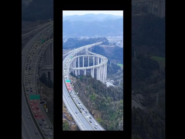 Xiangxi, Northwestern Hunan Province, a long bridge that leads to a tunnel. #bridge #tunnel #nature