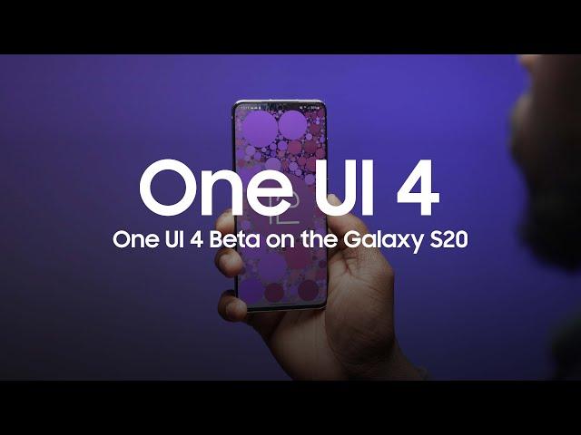 One UI 4 Beta on the Galaxy S20