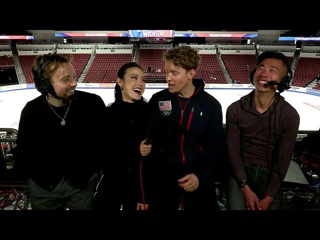 Rinkside Interview: Madison Chock and Evan Bates | 2025 Prevagen U.S. Figure Skating Championships