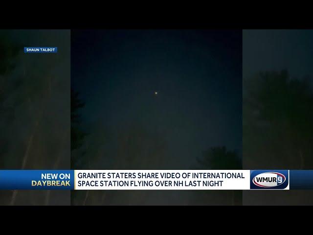 Granite Staters see International Space Station flying over NH