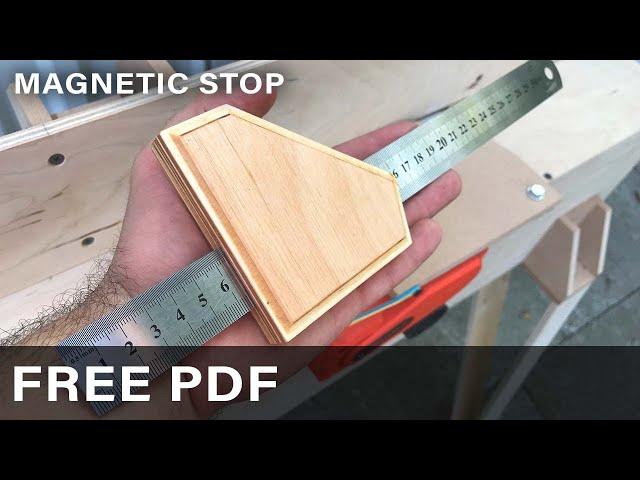 How to make a Multifunction  Ruler Marking Gauge with Magnetic Stop . Free PDF