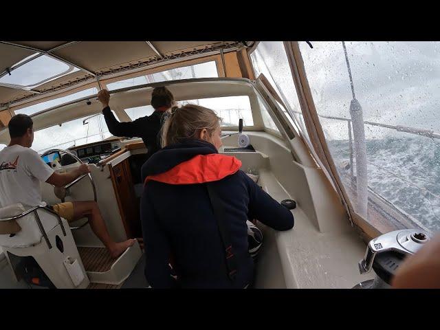 Sailing our Amel Super Maramu north from Tauranga NZ in BAD WEATHER to Mercury Bay.