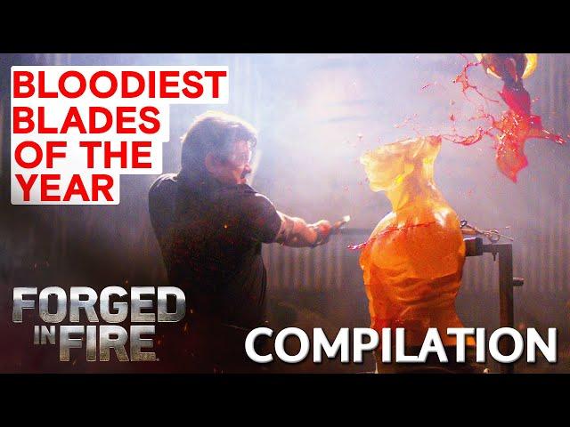 TOP 10 BLOODIEST BLADES OF 2022 | Forged in Fire