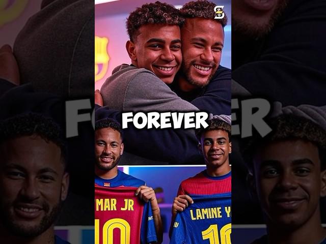 Lamine Yamal thanked his "idol" Neymar Junior #neymarjr #lamineyamal #football