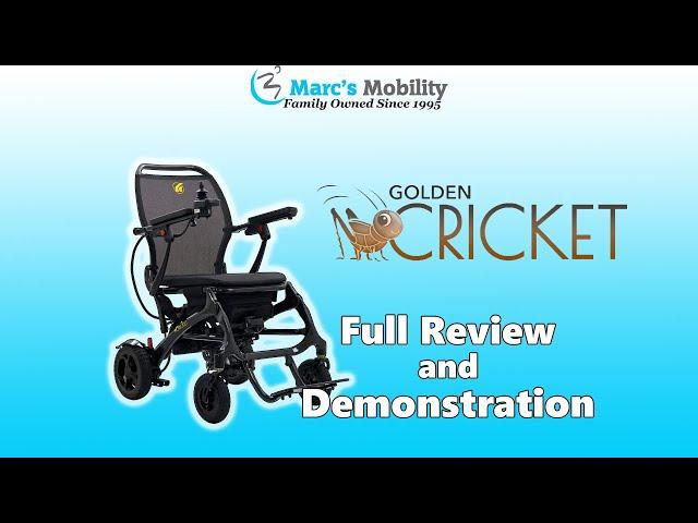 Cricket GP302 by Golden Tech- Lightest Folding Power Chair - Full Review - @GoldenTechnologies