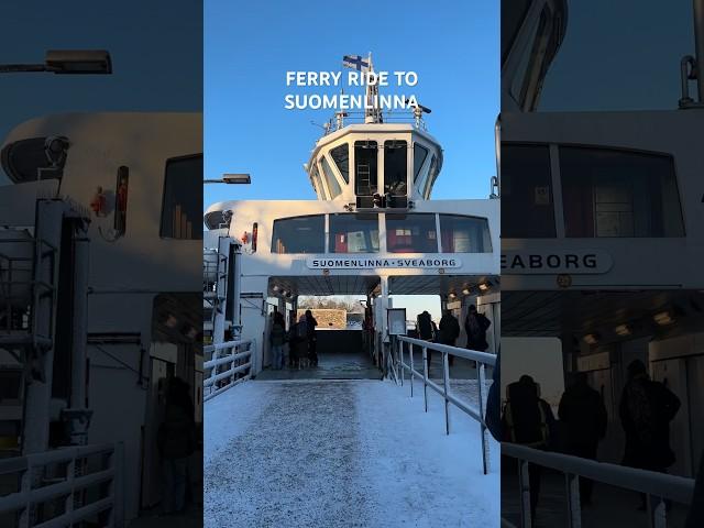 Ferry ride to Suomenlinna #suomenlinna #ferryride #shorts #helsinki #finland #winter #visitfinland