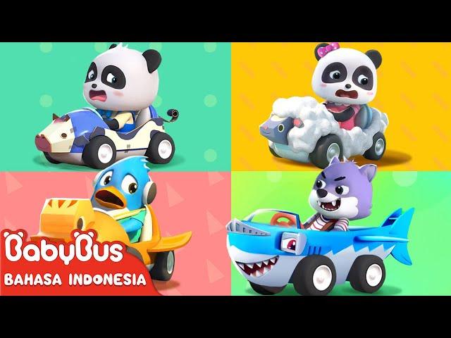 Mobil Hewan | Bus Hiu Paus | Lagu Anak-anak | Berbagai Jenis Kendaraan | BabyBus Bahasa Indonesia