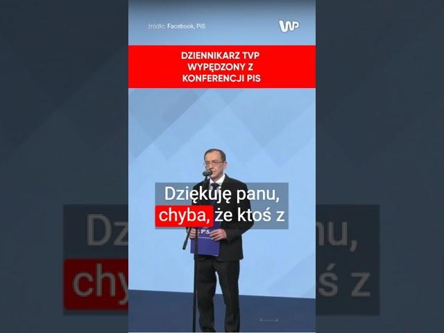 Dziennikarz TVP wypędzony z konferencji Błaszczaka, Kamińskiego i Wąsika