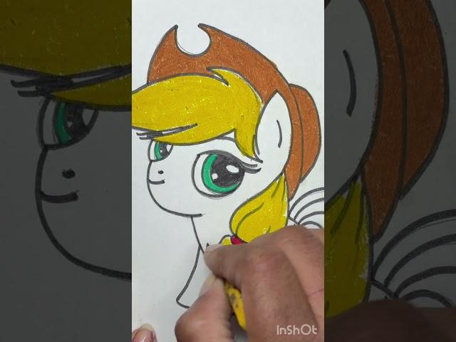 How to draw Applejack  My Little Pony #shorts #shortsfeed #mylittlepony