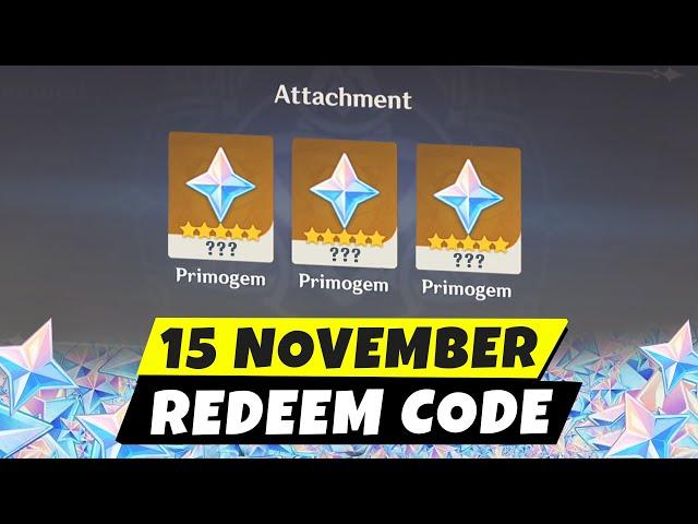 15 November New Redeem Code Genshin Impact | How to Redeem Code Genshin Impact 5.1