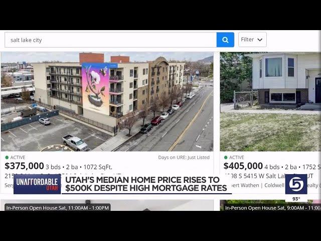 Utah’s median home price rises to $500k despite high mortgage rates