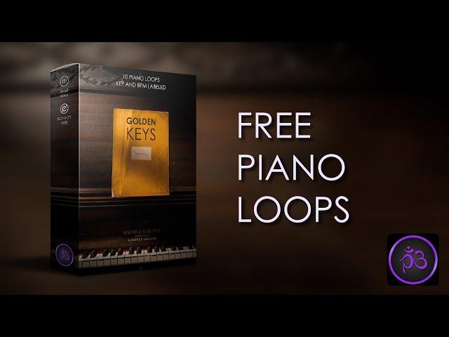 [Free Piano Loop Kit] - "Golden Keys" - | 10 Royalty free loops | by Purple Beatz