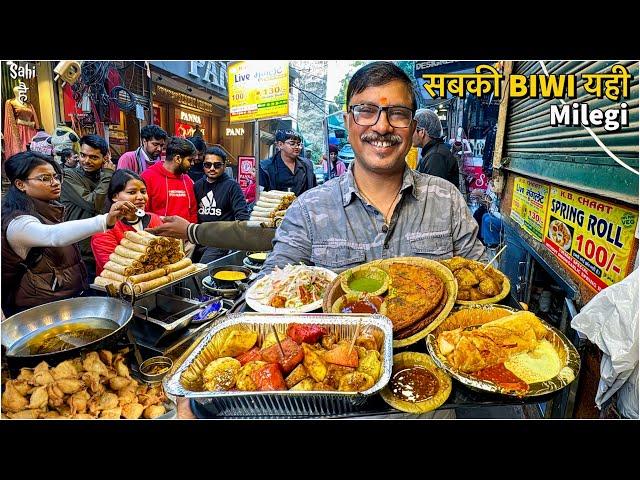 Delhi Street Food ke NATIONAL Chaat King  14+ VIRAL Items | Street Food India