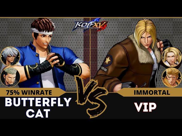 KOFXV⭐BUTTERFLYCAT (K'/Shingo/Goenitz) vs VIP (Andy/Terry/Ryo)⭐Ranked Match - 11/24